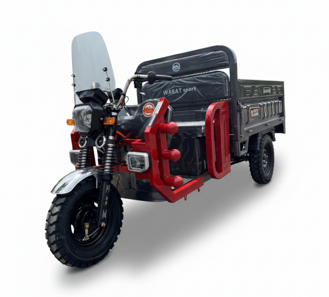 Uzen X-Titan012-1500W-3000W Heavy-Duty Electric Cargo Tricycle with Canopy (CE Certified)