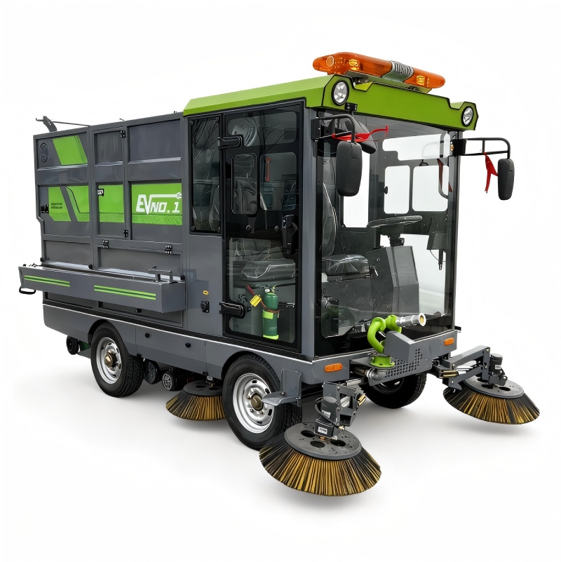Uzen-YG480 Heavy-Duty Dual-Bucket Pure Suction Sweeper 